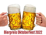 Bierpreis Oktoberfest 2022 - die Preisentwicklung bei den Getränken. Wiesn-Bierpreis zwischen 12,60 € und 13,80 € (©Foto: iStock filmfoto)